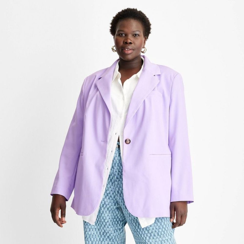 Women's Oversized Watercolor Blazer - Future Collective with Gabriella Kare